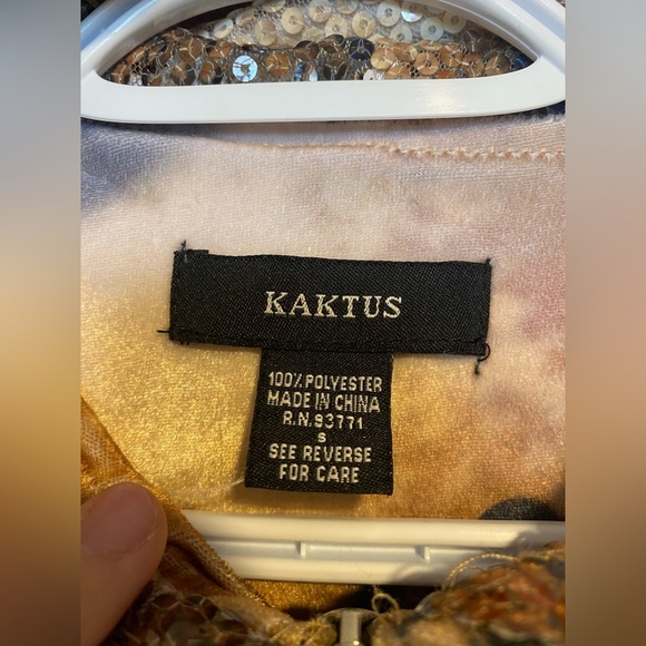 Y2K Kaktus Animal Print Velour Sequin Hoodie Size Small - Picture 5 of 10